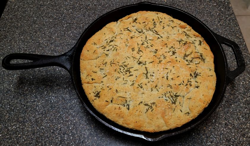 Garlic Rosemary Skillet
                              Bread