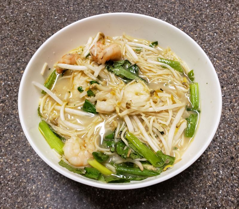 Shrimp
                & Noodle Soup