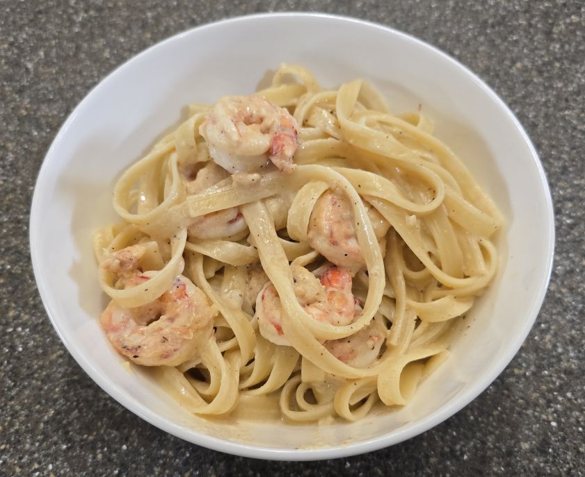 Pasta &
        Shrimp With Creole Seasoning